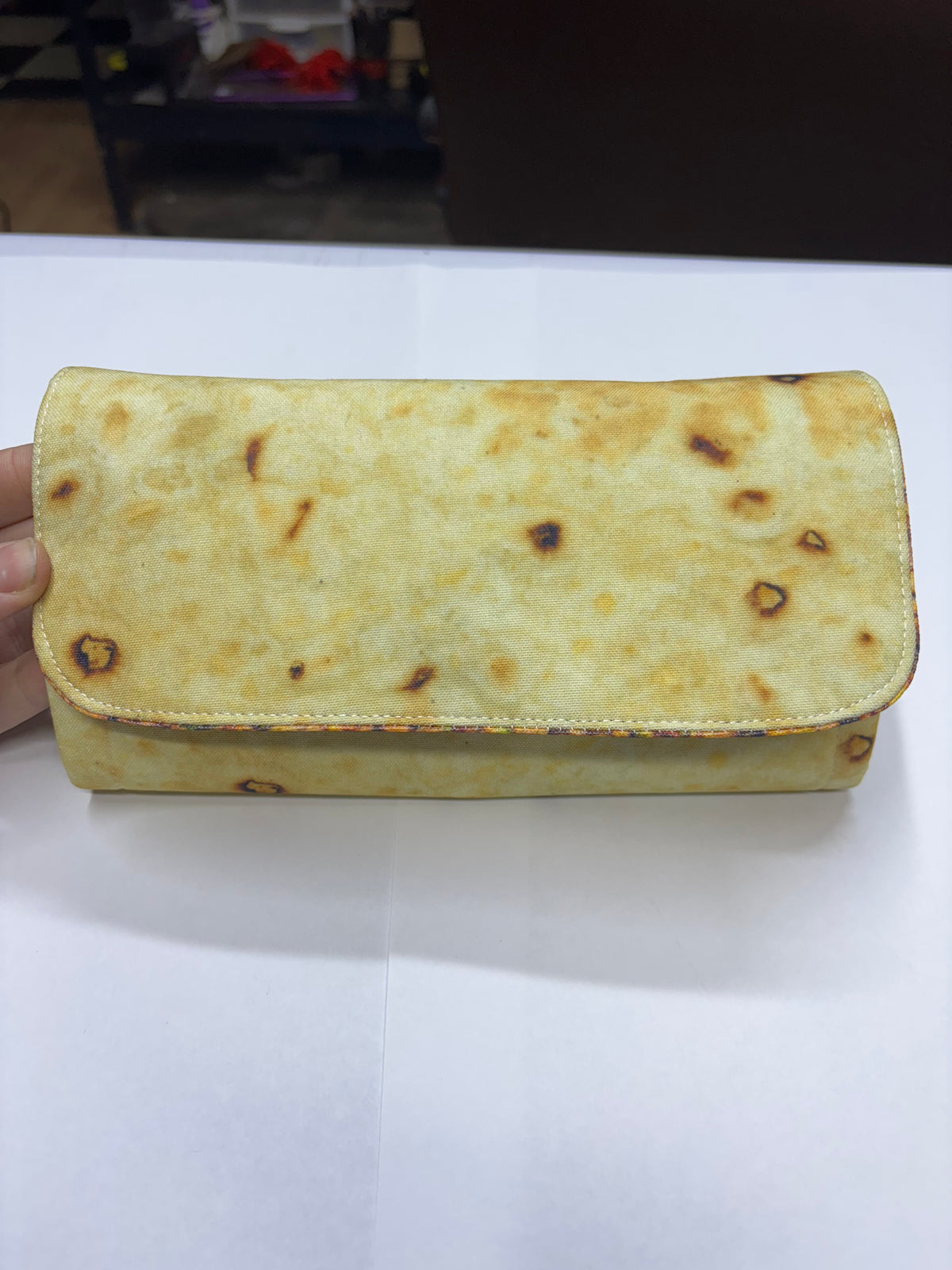 Burrito wallet with foil crossbody