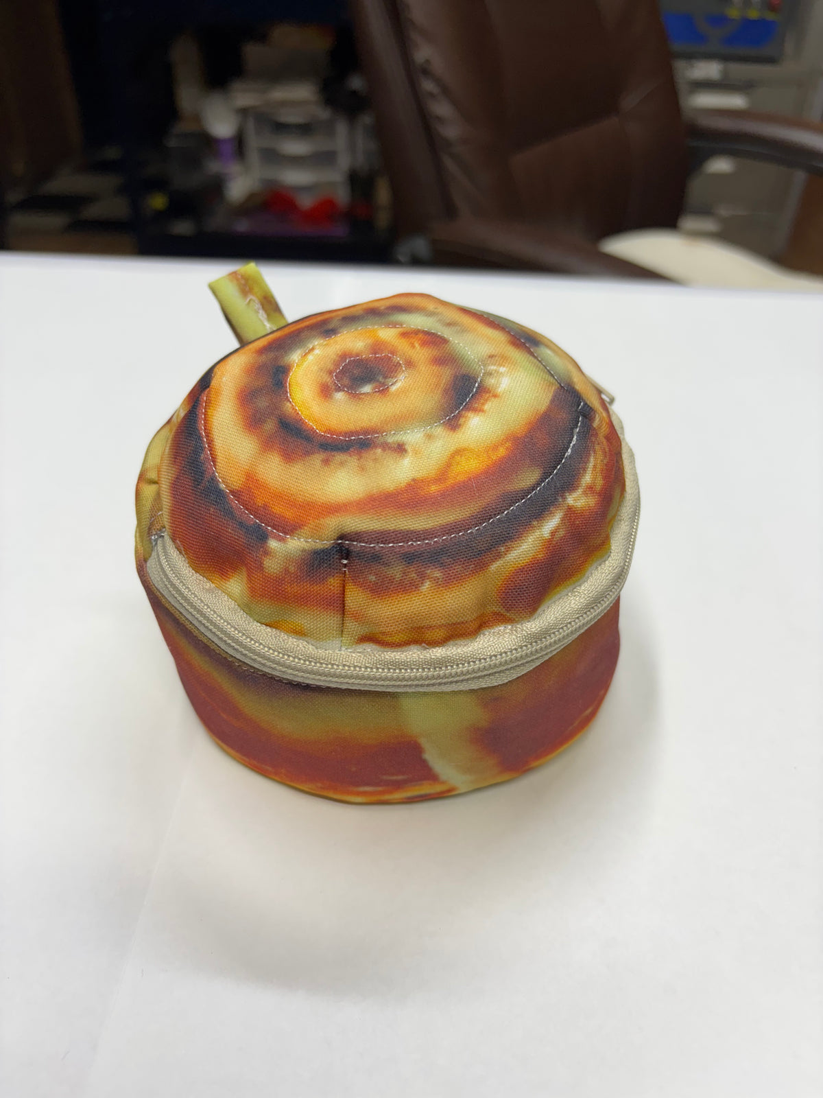 Cinnamon roll small trinket bag