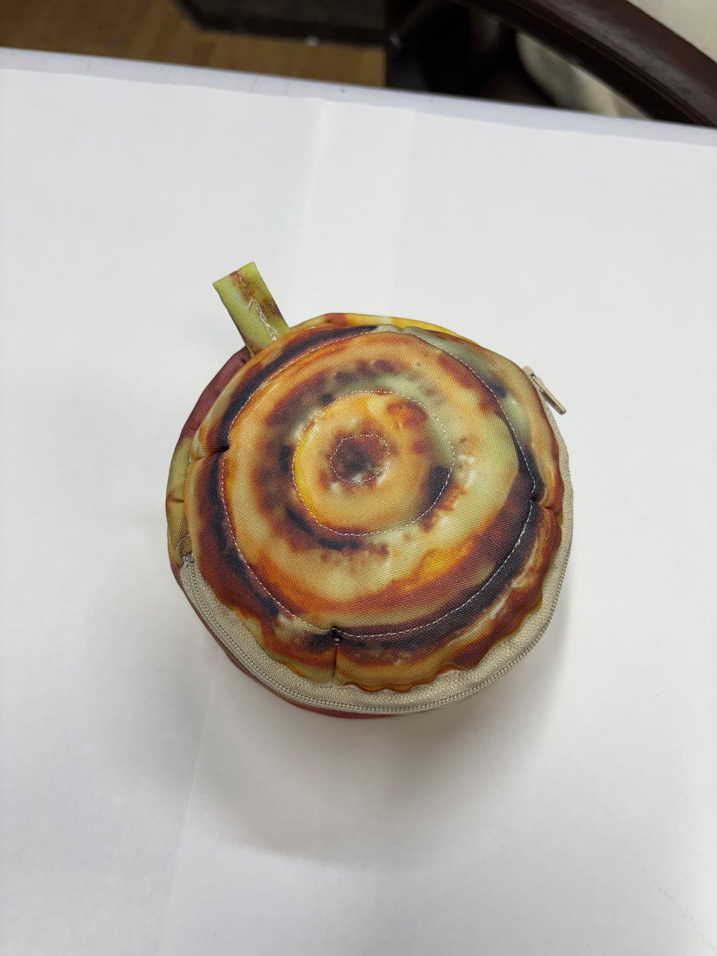 Cinnamon roll small trinket bag