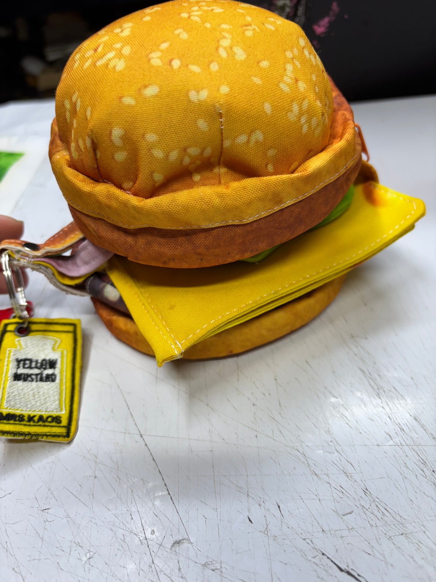 Krystals deluxe double cheeseburger wallet