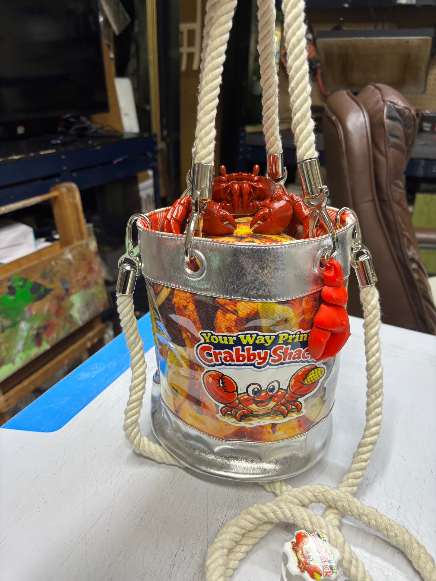 Crab boil bucket bag