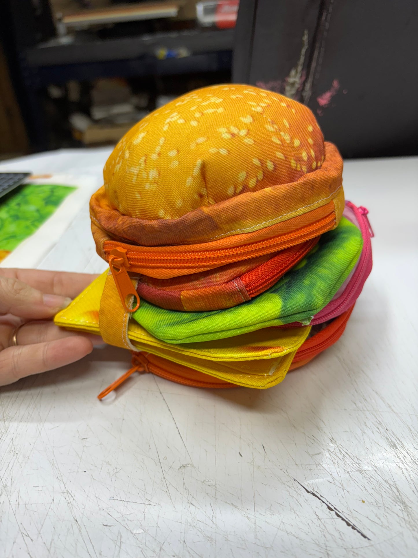 Krystals deluxe double cheeseburger wallet