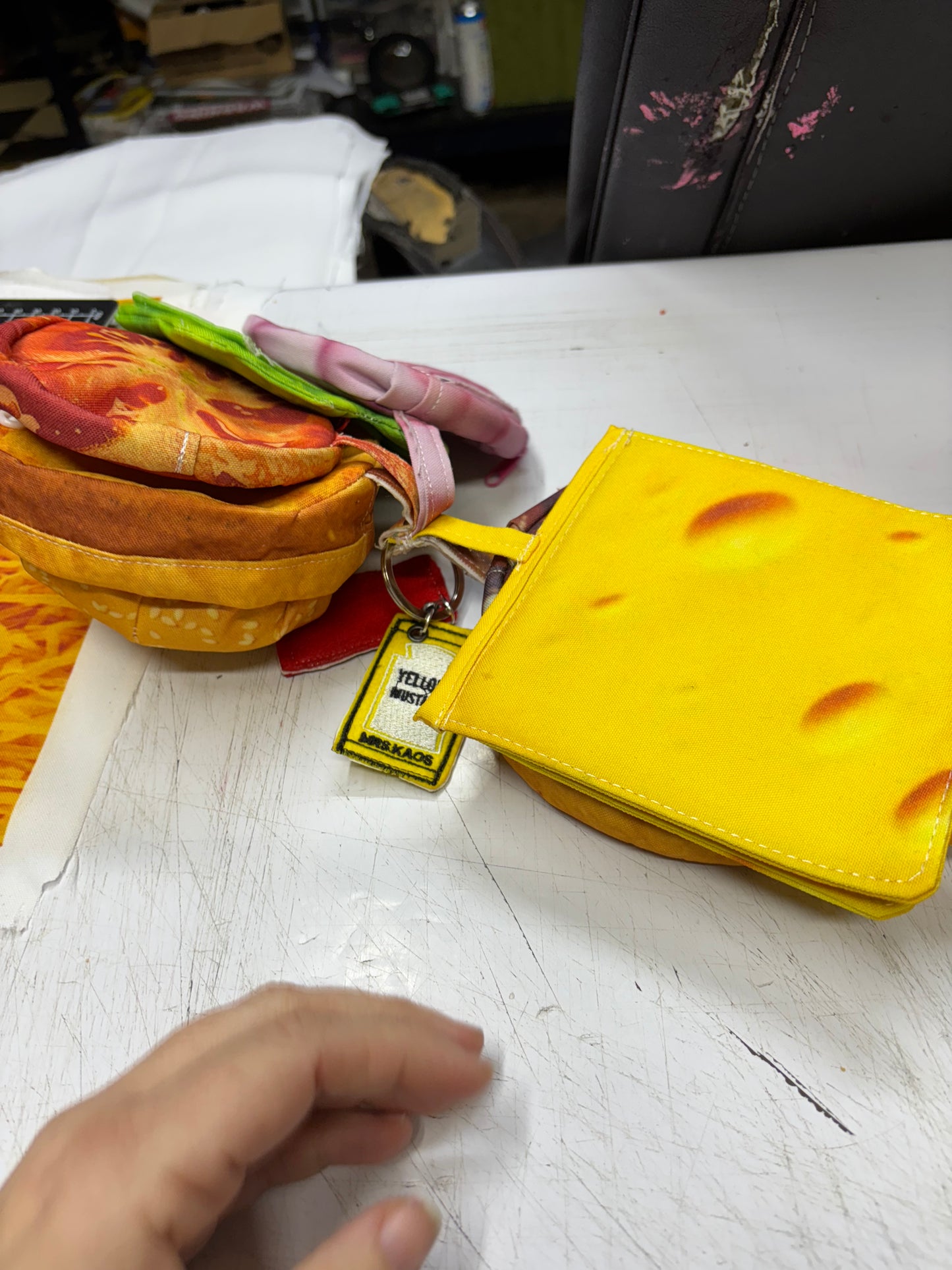 Krystals deluxe double cheeseburger wallet