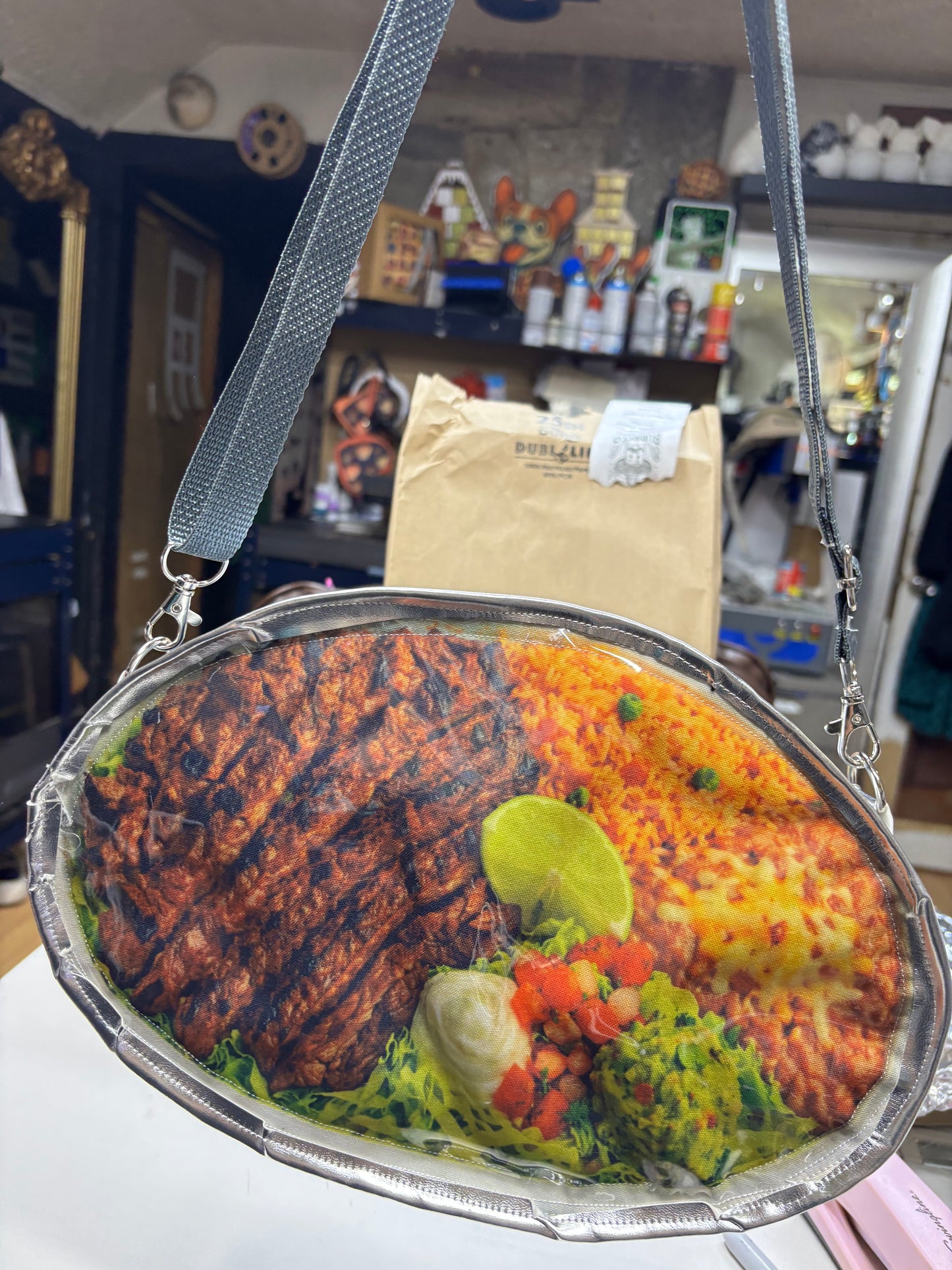 Carne Asada plate handbag