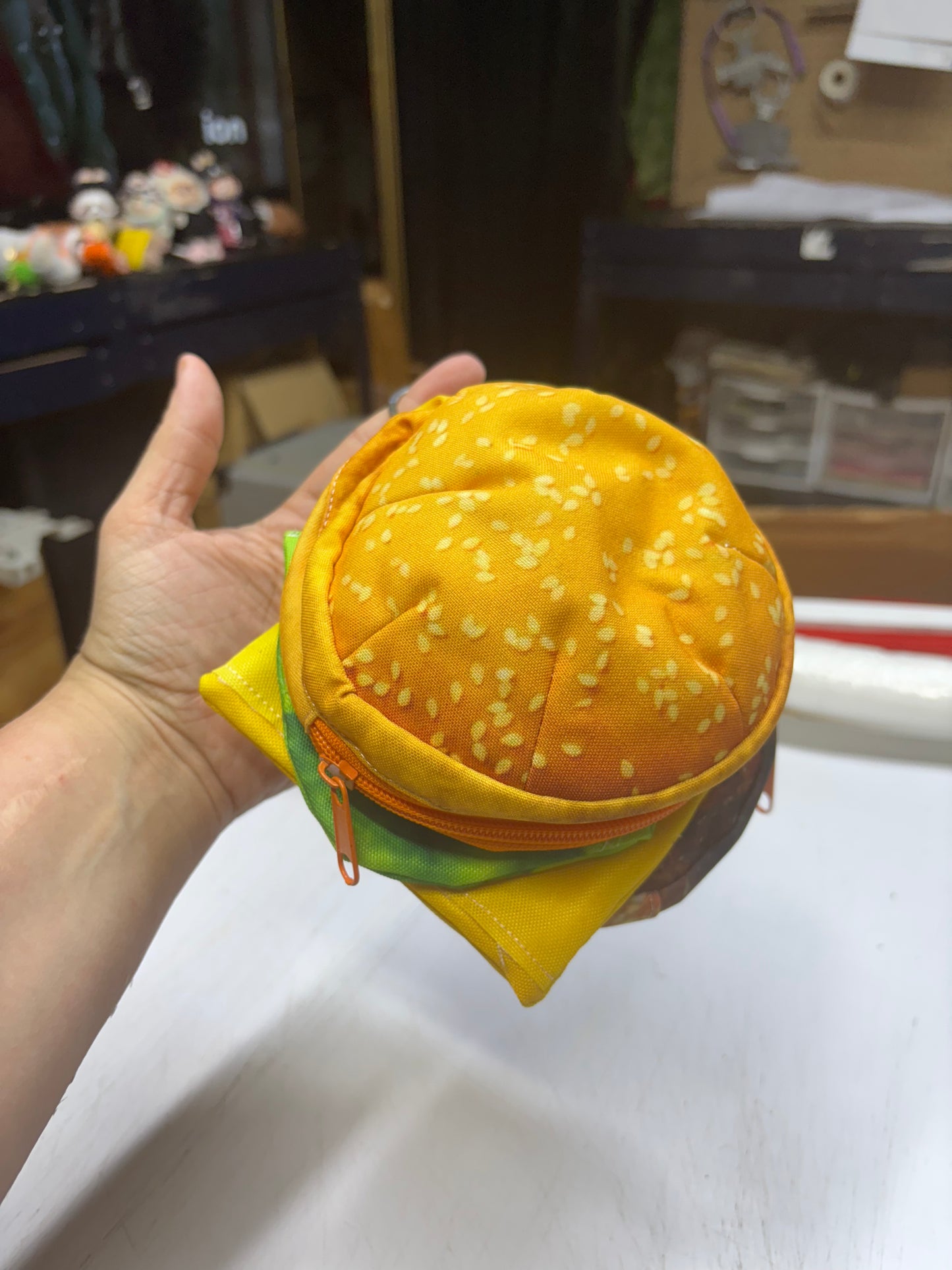 hamburger wallet with crossbody